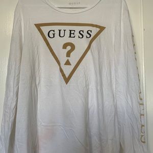 Guess long sleeve logo tshirt